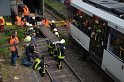 Unfall zwischen zwei KVB Bahnen Koeln Hoehenhaus Im Weidenbruch P282